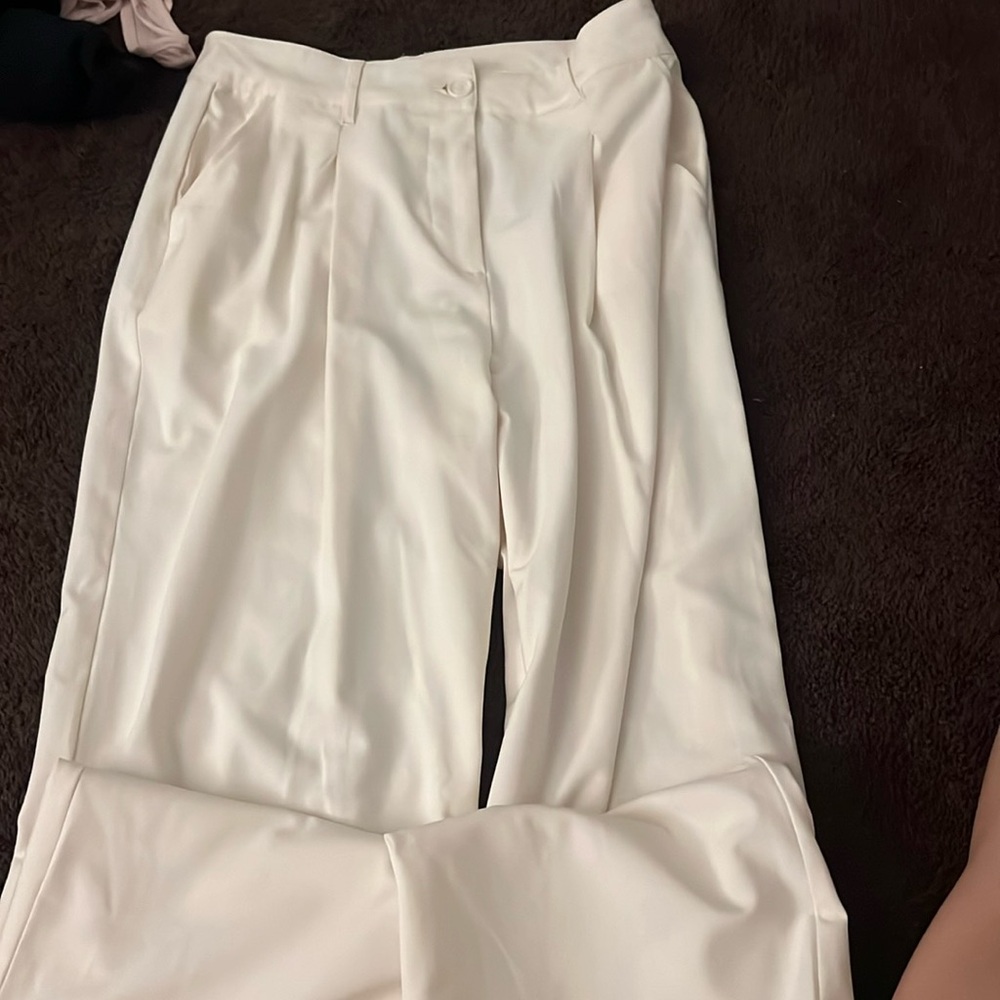 Cream white colored dress pants very beautiful